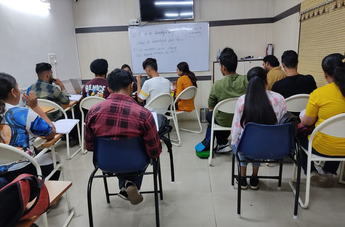students in class