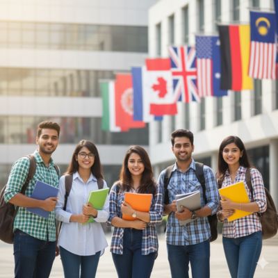Group of Students Abroad